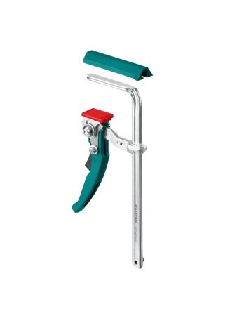 KRAFTOOL KRAFTFLEX, KLT-160, 160/60 мм, универсальная, цельнокованая, рычажная, быстрозажимная, в T-track струбцина (32331-160)