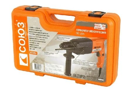 Перфоратор SDS Plus СОЮЗ ПЕС-2585 по цене 6 417.69 руб. купить в Воронеже.