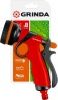 GRINDA T-8C, 8 режимов, курок сзади, пистолет поливочный, пластиковый с TPR по цене 590 руб. купить в Воронеже.