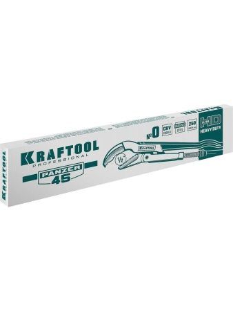 KRAFTOOL PANZER-45, №0, 1/2″, 240 мм, трубный ключ с изогнутыми губками (2735-05) по цене 1 170 руб. купить в Воронеже.
