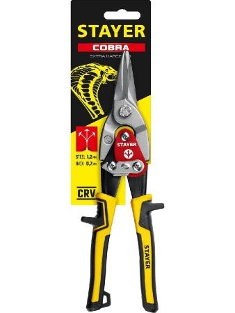 STAYER Cobra, 250 мм, прямые ножницы по металлу (23055-S) по цене 750 руб. купить в Воронеже. STAYER Cobra, 250 мм, прямые ножницы по металлу (23055-S) по цене 750 руб. купить в Воронеже.