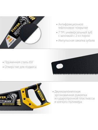 STAYER Beton Cut, 500 мм, специальная ножовка, Professional (2-15096) по цене 1 120 руб. купить в Воронеже.