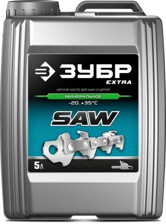 ЗУБР EXTRA цепное минеральное масло для бензо и электропил, 5 л по цене  купить в Воронеже.