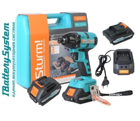 Аккумуляторный ударный винтоверт Sturm! CD300H 1BatterySystem по цене 7 490 руб. купить в Воронеже.