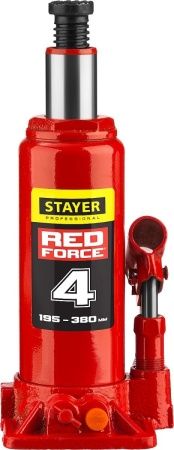 STAYER RED FORCE, в кейсе, 4 т, 195 - 380 мм, бутылочный гидравлический домкрат, Professional (43160-4-K) по цене 1 880 руб. купить в Воронеже. STAYER RED FORCE, в кейсе, 4 т, 195 - 380 мм, бутылочный гидравлический домкрат, Professional (43160-4-K) по цене 1 880 руб. купить в Воронеже.