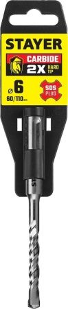 STAYER 6 x 110 мм, SDS-plus бур, Professional (2930-110-06) по цене 116 руб. купить в Воронеже.