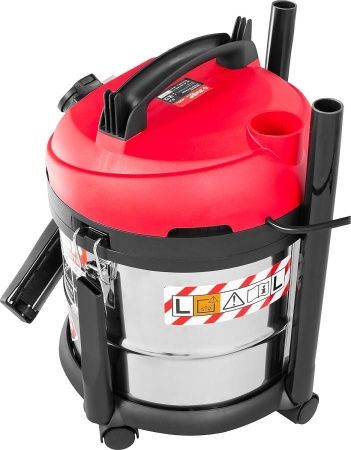 Пылесос строительный, ЗУБР ПУ-20-1400 М3, модель М3-20, 20 л, 1400 Вт, сухая и влажная уборка, корпус из нержавеющей стали, розетка до 2000Вт по цене 7 690 руб. купить в Воронеже.