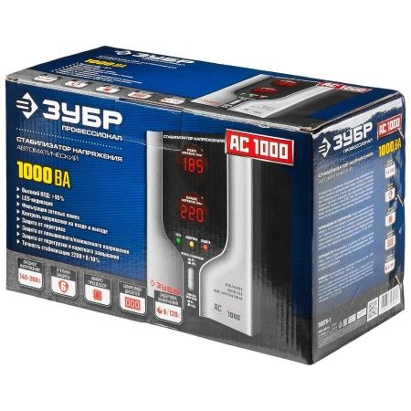 ЗУБР АС 1000 профессиональный стабилизатор напряжения 1000 ВА, 140-260 В, 8% по цене 4 880 руб. купить в Воронеже.