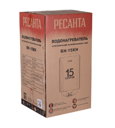 Водонагреватель накопительный ВН-15КН Ресанта по цене 7 890 руб. купить в Воронеже.