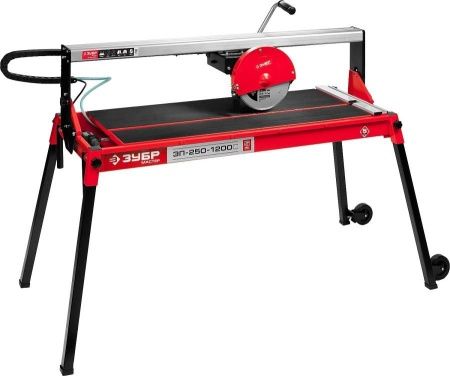 Электроплиткорез ЗУБР ″Мастер″, длина реза 1020 мм, диск 250 мм, глубина реза 90°-52мм/45°-46мм, стол 1060x468 мм, 1200Вт по цене 43 290 руб. купить в Воронеже.