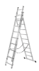 Лестница алюминиевая трехсекционная ВИХРЬ ЛА 3х10